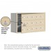 Salsbury Cell Phone Storage Locker - with Front Access Panel - 3 Door High Unit (8 Inch Deep Compartments) - 15 A Doors (14 usable) - Sandstone - Recessed Mounted - Master Keyed Locks  19138-15SRK